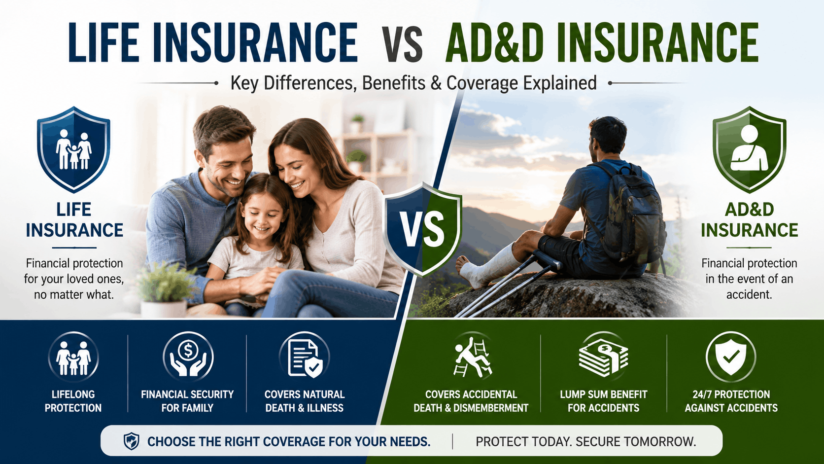Life Insurance vs AD&D Insurance: Key Differences, Benefits & Coverage Explained